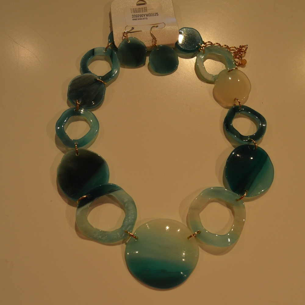 Seafoam green color necklace